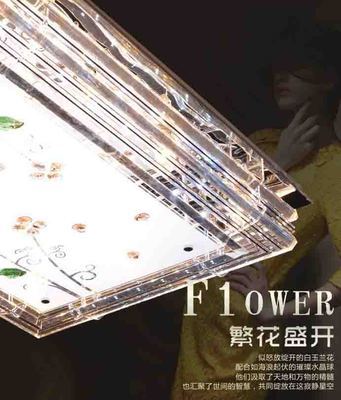 韩式简约风Led平板水晶灯 轻奢设计与现代实用的完美结合
